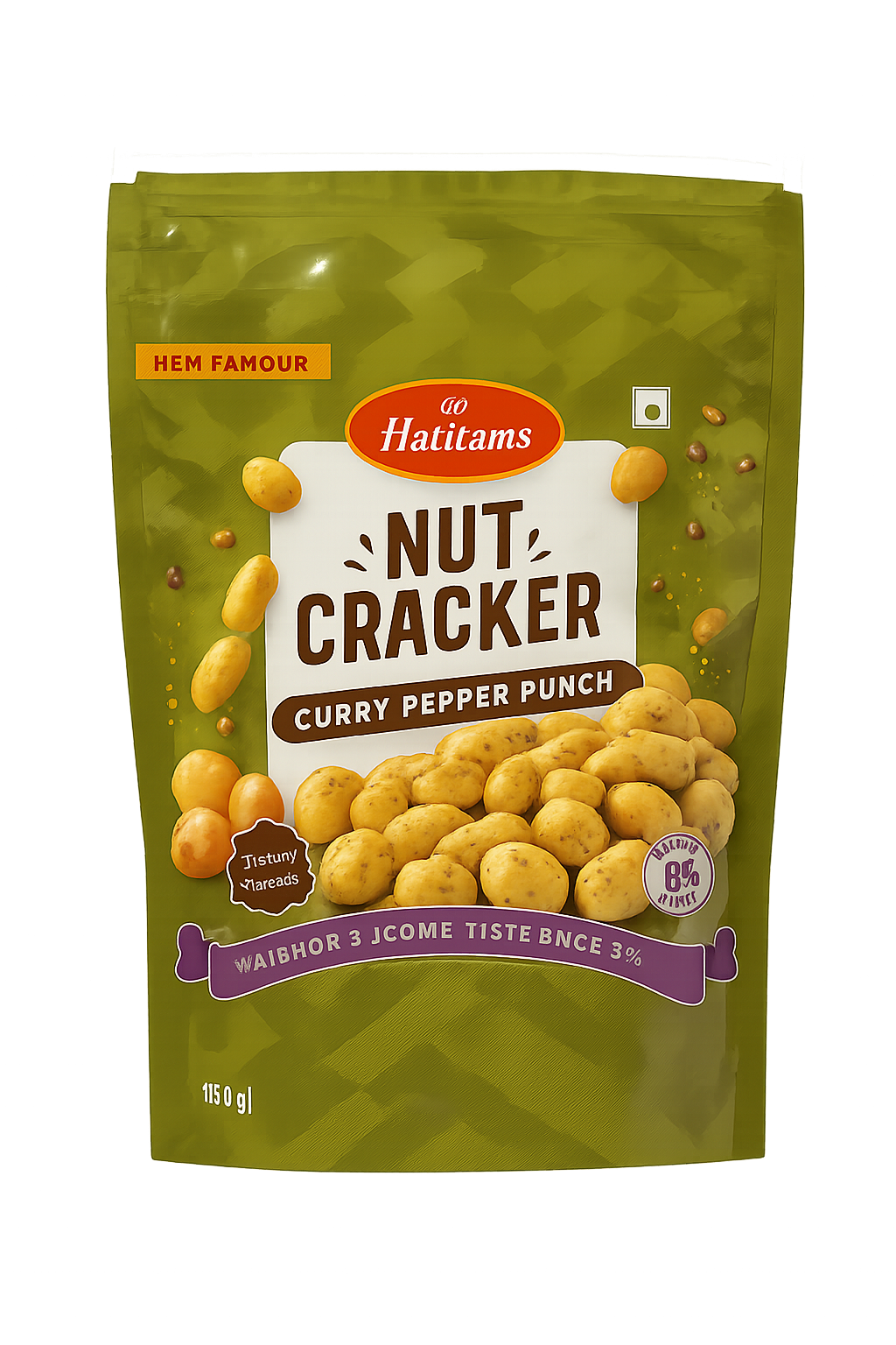 Haldirams Namkeen Nut Cracker Curry Pepper Punch